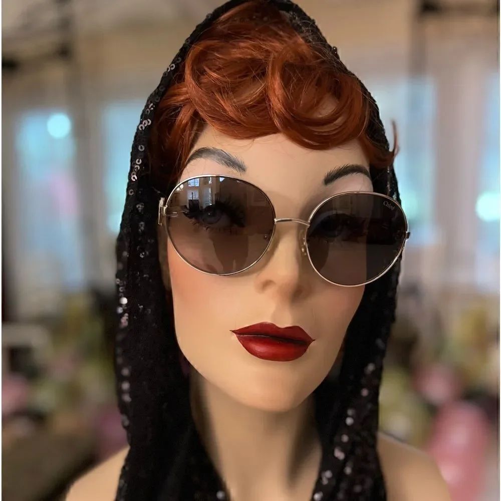 Chloe Cypress Silver Frame Sunglasses Made in Italy